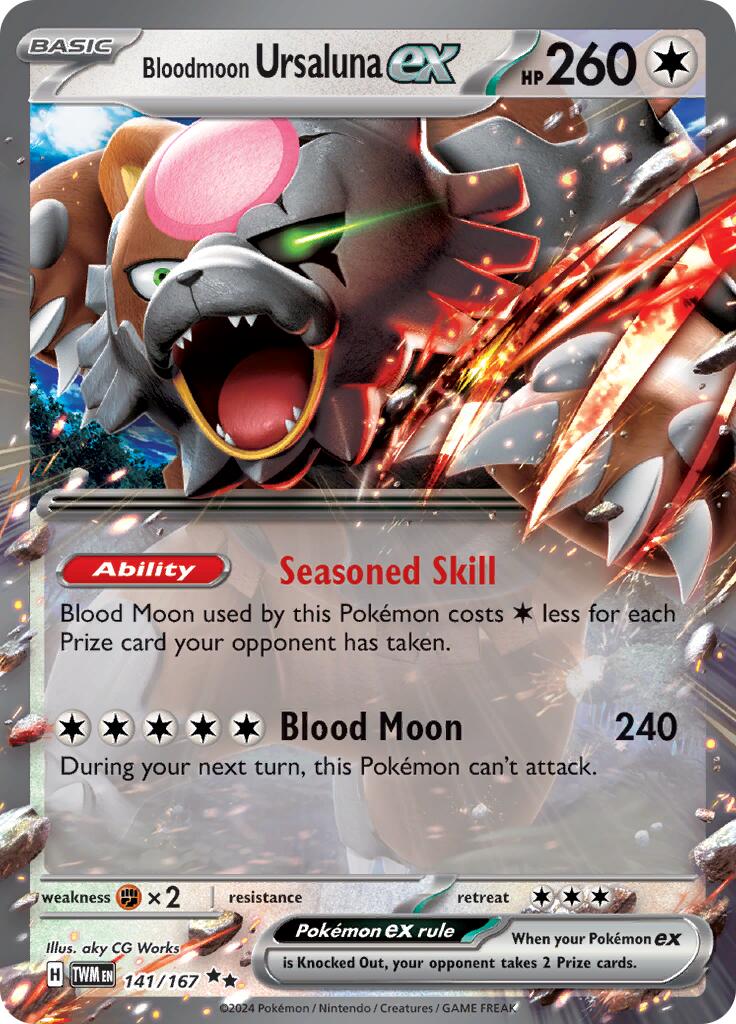 Bloodmoon Ursaluna ex (141/167) [Scarlet & Violet: Twilight Masquerade] | Red Riot Games CA