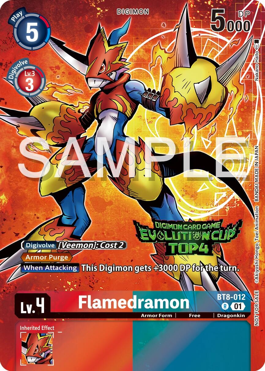 Flamedramon [BT8-012] (2024 Evolution Cup Top 4) [New Awakening Promos] | Red Riot Games CA