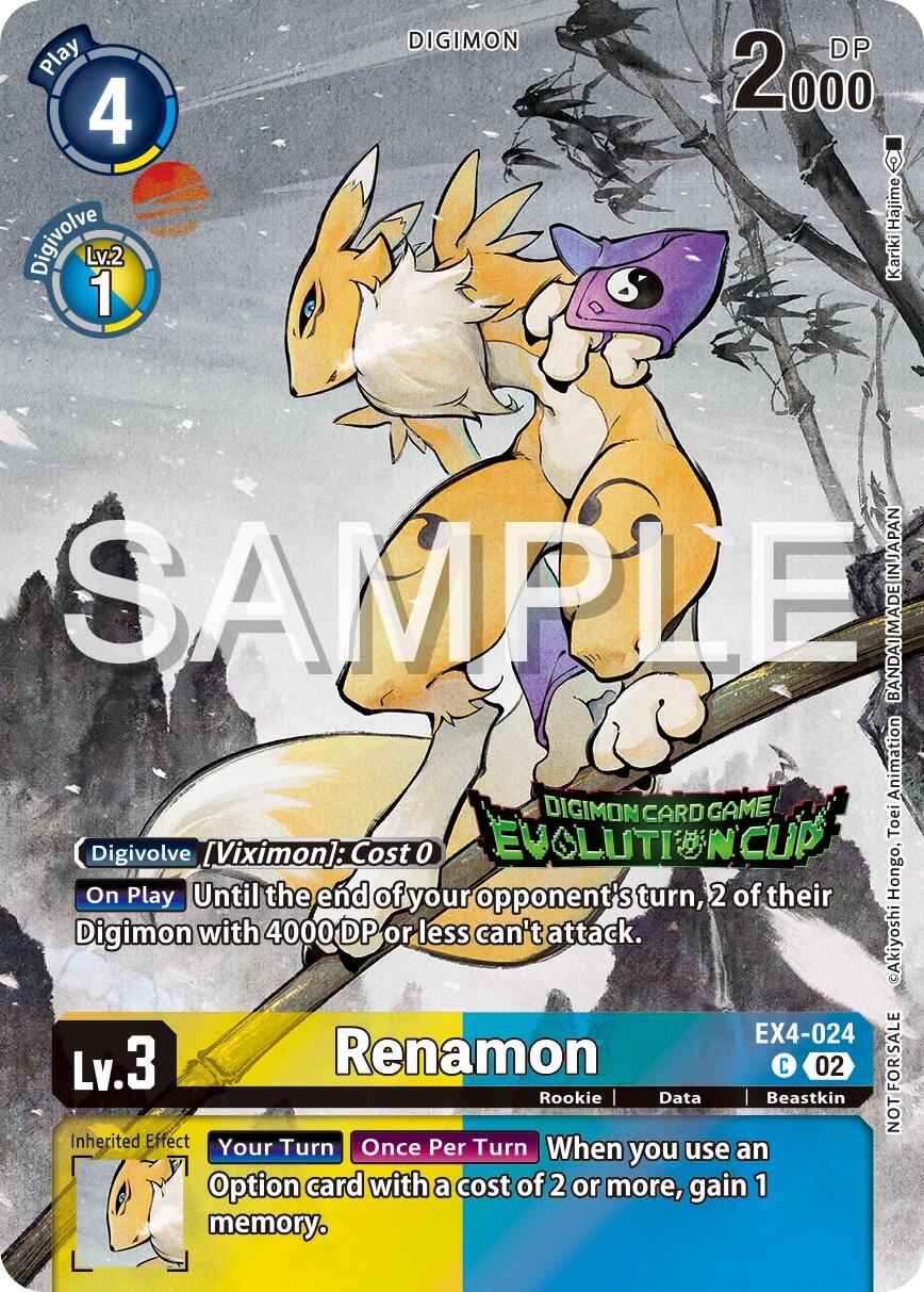 Renamon [EX4-024] (2024 Evolution Cup) [Alternative Being Booster Promos] | Red Riot Games CA