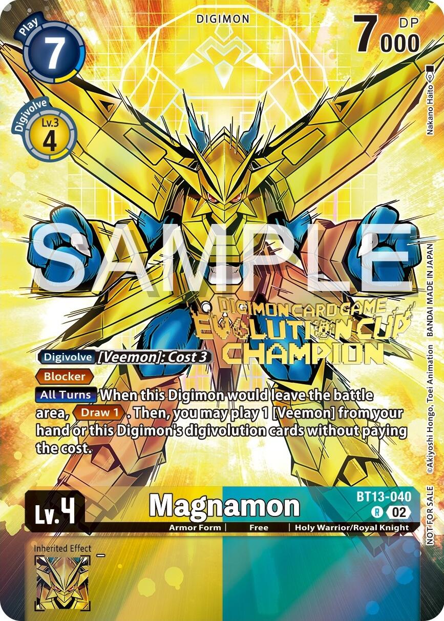 Magnamon [BT13-040] (2024 Evolution Cup Champion) [Versus Royal Knights Booster Promos] | Red Riot Games CA
