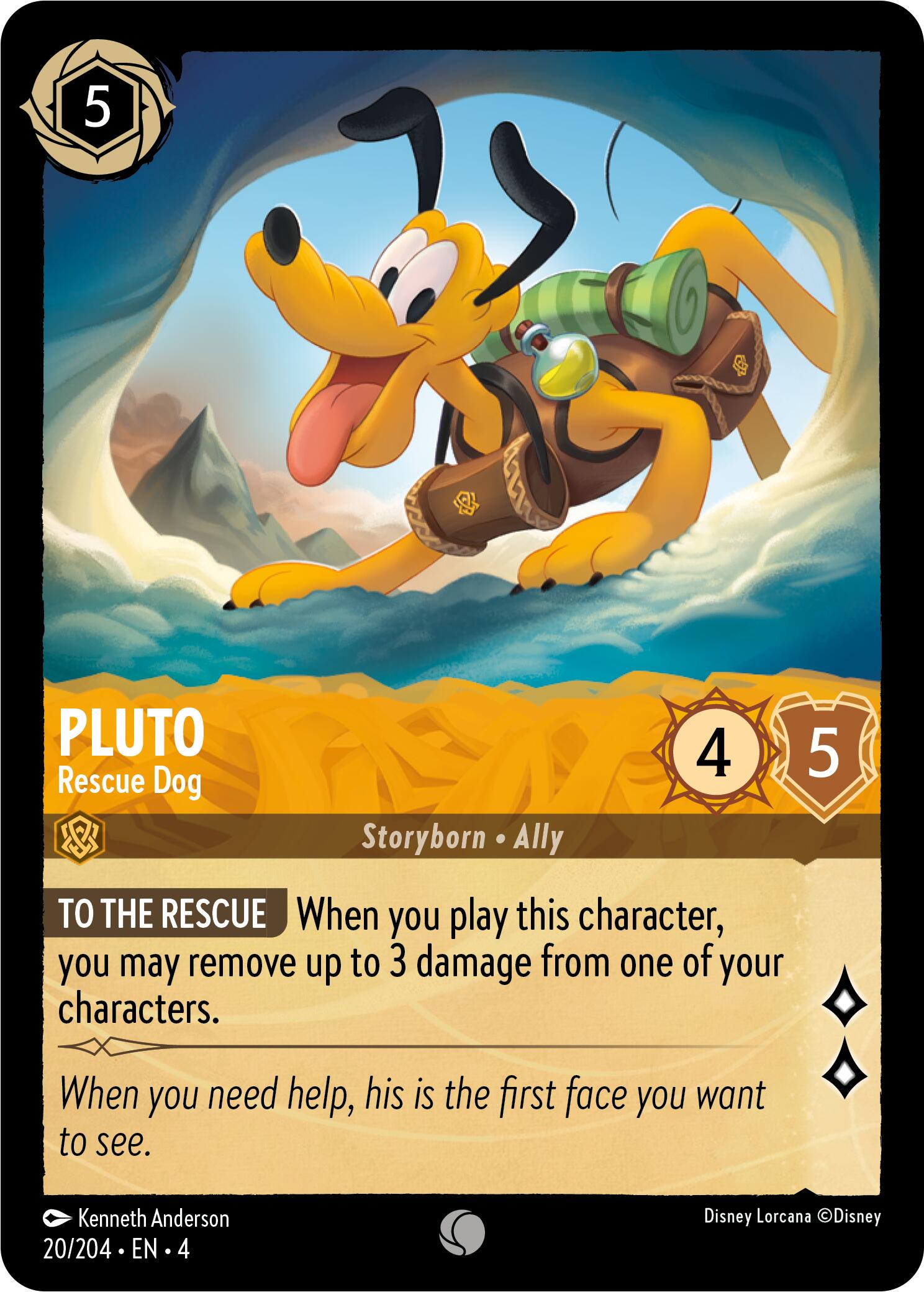Pluto - Rescue Dog (20/204) [Ursula's Return] | Red Riot Games CA