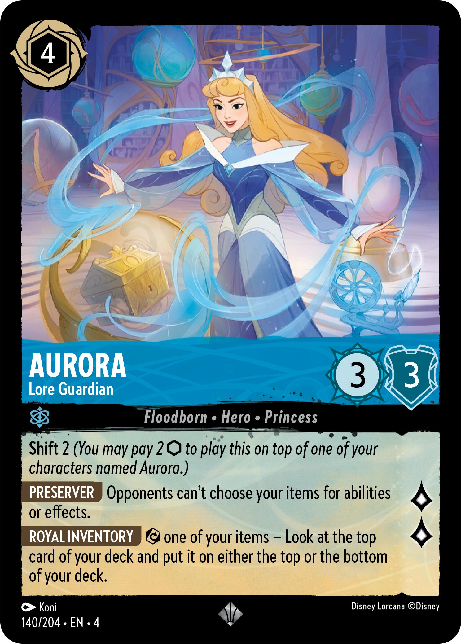 Aurora - Lore Guardian (140/204) [Ursula's Return] | Red Riot Games CA
