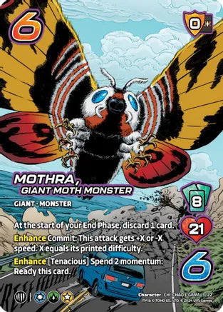 Mothra, Giant Moth - Challenger Series: Godzilla + Mothra | Red Riot Games CA