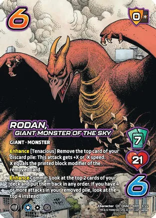 Rodan, Giant Monster of the Sky - Challenger Series: Godzilla + Mothra | Red Riot Games CA