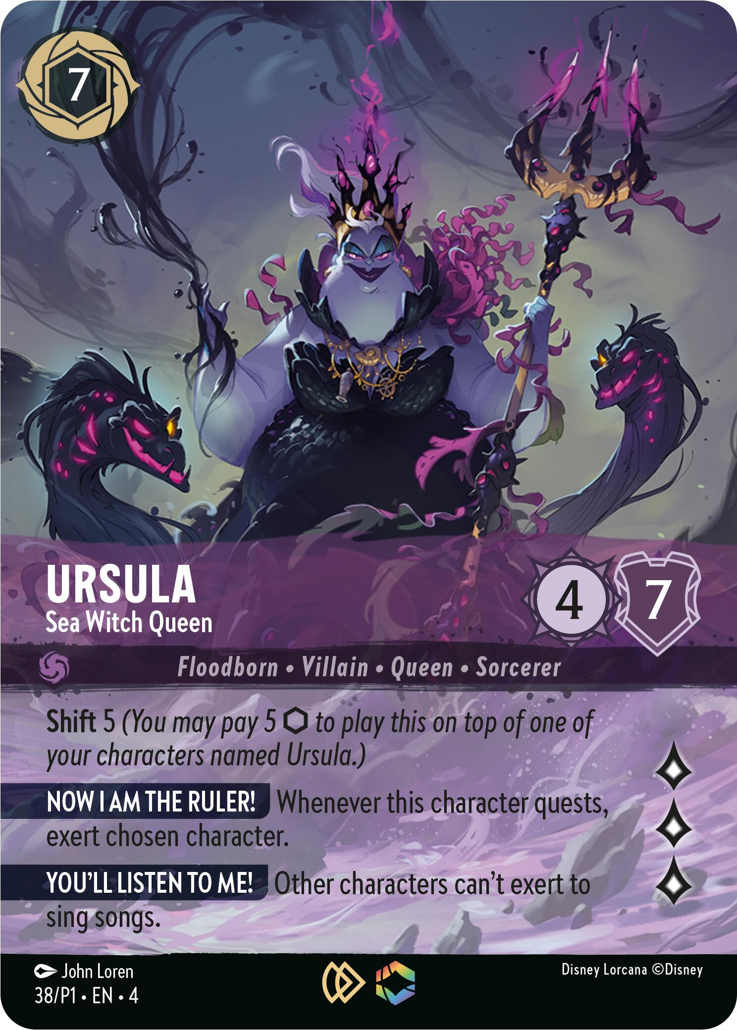 Ursula - Sea Witch Queen (Store Championship) (38) [Promo Cards] | Red Riot Games CA