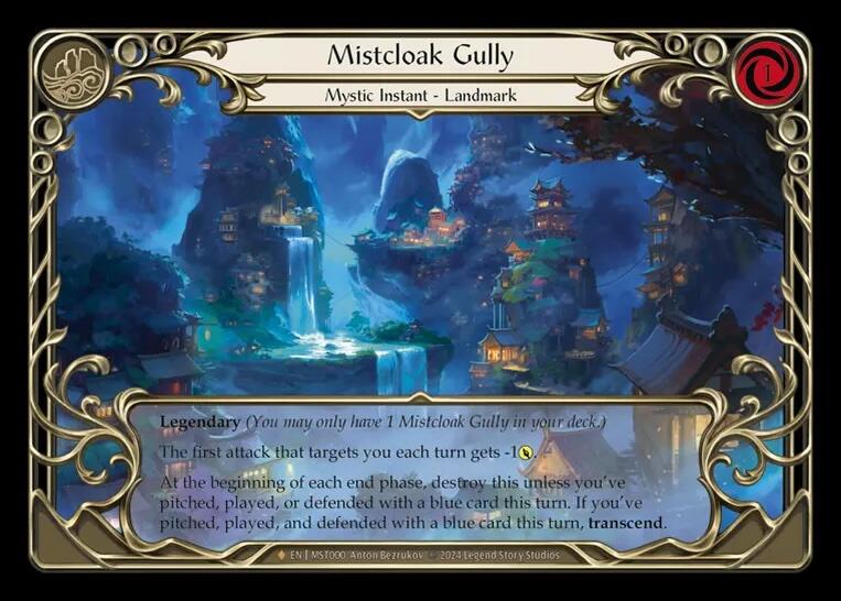 Mistcloak Gully // Inner Chi [MST000] (Part the Mistveil)  Cold Foil | Red Riot Games CA