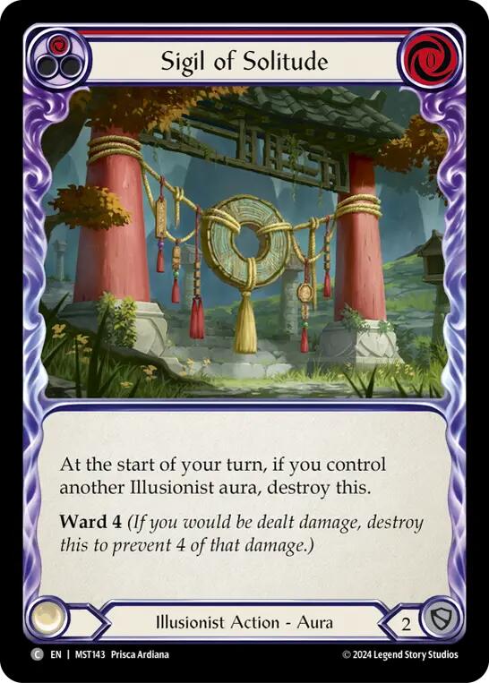 Sigil of Solitude (Red) [MST143] (Part the Mistveil) | Red Riot Games CA