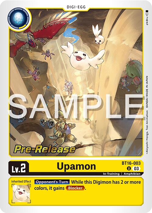Upamon [BT16-003] [Beginning Observer Pre-Release Promos] | Red Riot Games CA