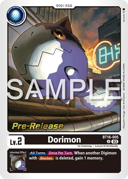 Dorimon [BT16-005] [Beginning Observer Pre-Release Promos] | Red Riot Games CA