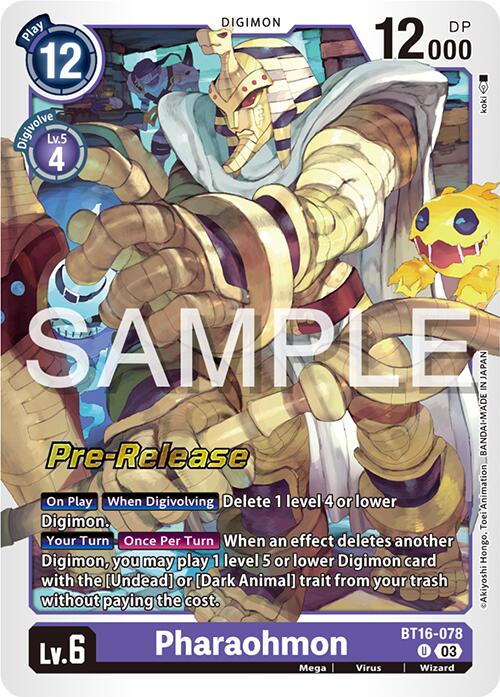 Pharaohmon [BT16-078] [Beginning Observer Pre-Release Promos] | Red Riot Games CA