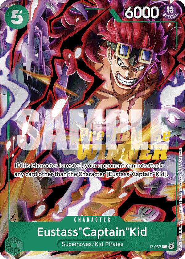 Eustass"Captain"Kid (OP-07 Pre-Release Tournament) [Winner] [One Piece Promotion Cards] | Red Riot Games CA