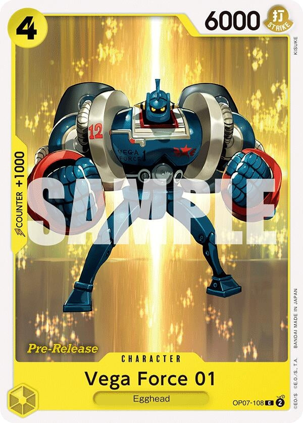 Image for Vega Force 01 [500 Years in the Future Pre-Release Cards]
