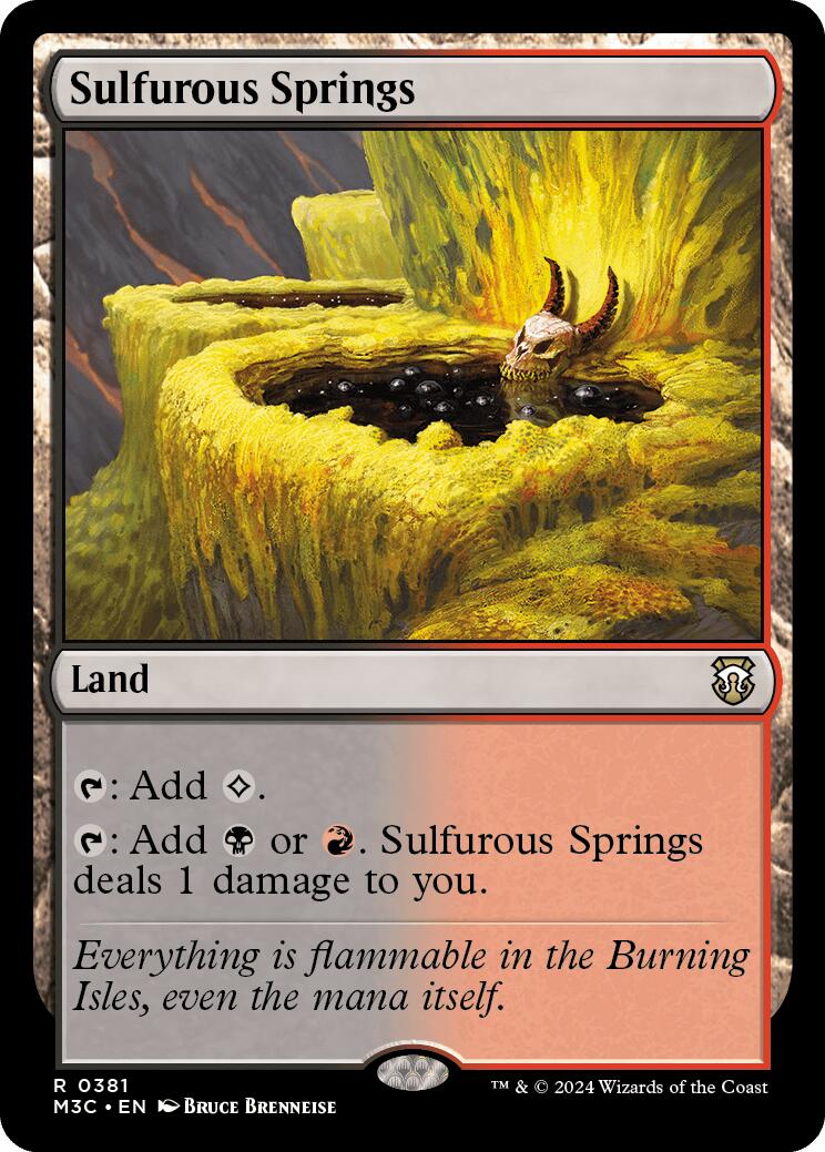 Sulfurous Springs [Modern Horizons 3 Commander] | Red Riot Games CA