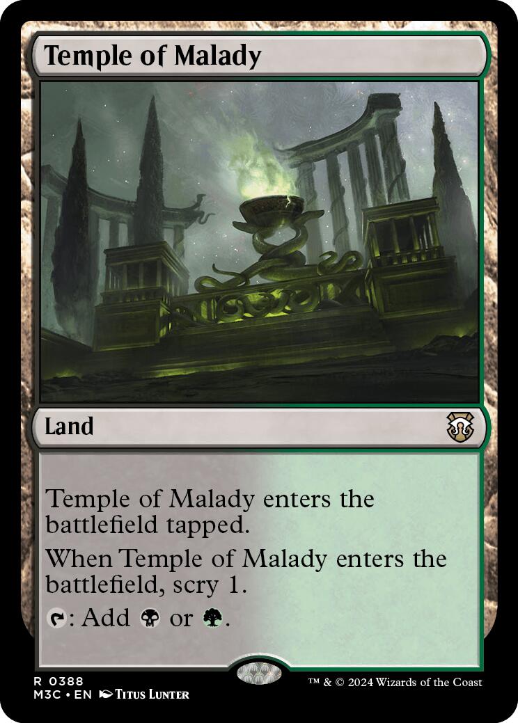 Temple of Malady [Modern Horizons 3 Commander] | Red Riot Games CA