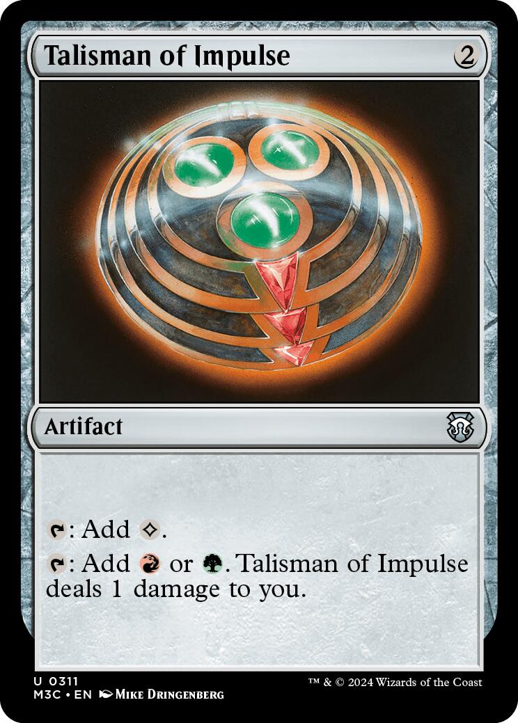 Talisman of Impulse [Modern Horizons 3 Commander] | Red Riot Games CA