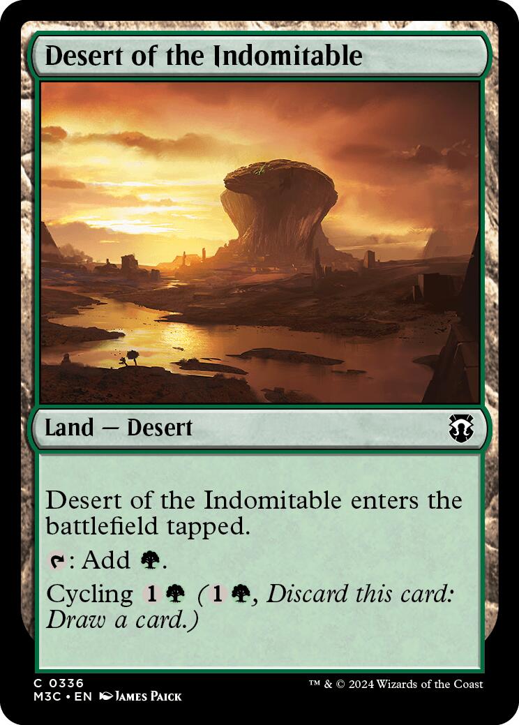 Desert of the Indomitable [Modern Horizons 3 Commander] | Red Riot Games CA