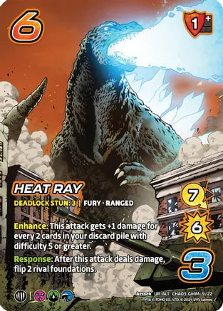 Heat Ray (Alternate Art) - Challenger Series: Godzilla + Mothra | Red Riot Games CA