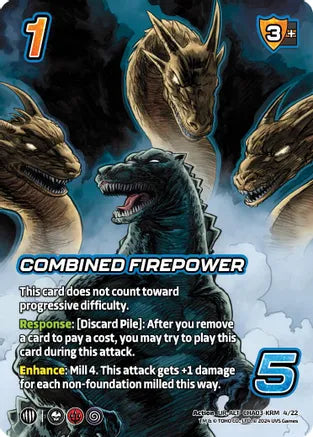 Combined Firepower (Alternate Art) - Challenger Series: Godzilla + Mothra | Red Riot Games CA