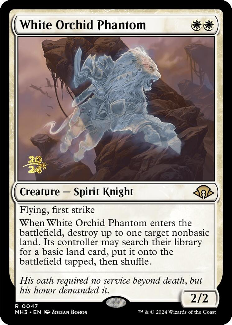 White Orchid Phantom [Modern Horizons 3 Prerelease Promos] | Red Riot Games CA