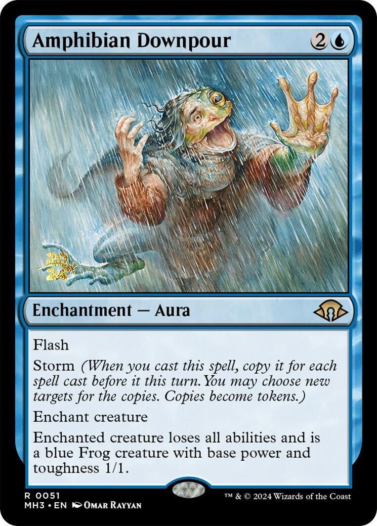 Amphibian Downpour [Modern Horizons 3 Prerelease Promos] | Red Riot Games CA