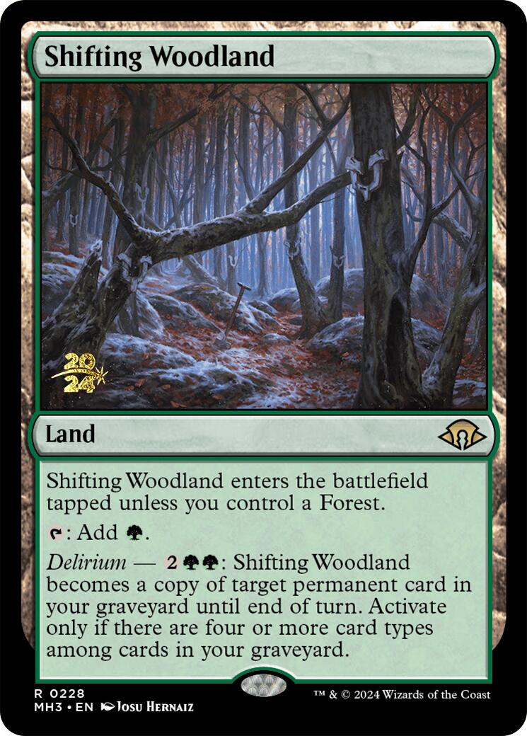 Shifting Woodland [Modern Horizons 3 Prerelease Promos] | Red Riot Games CA