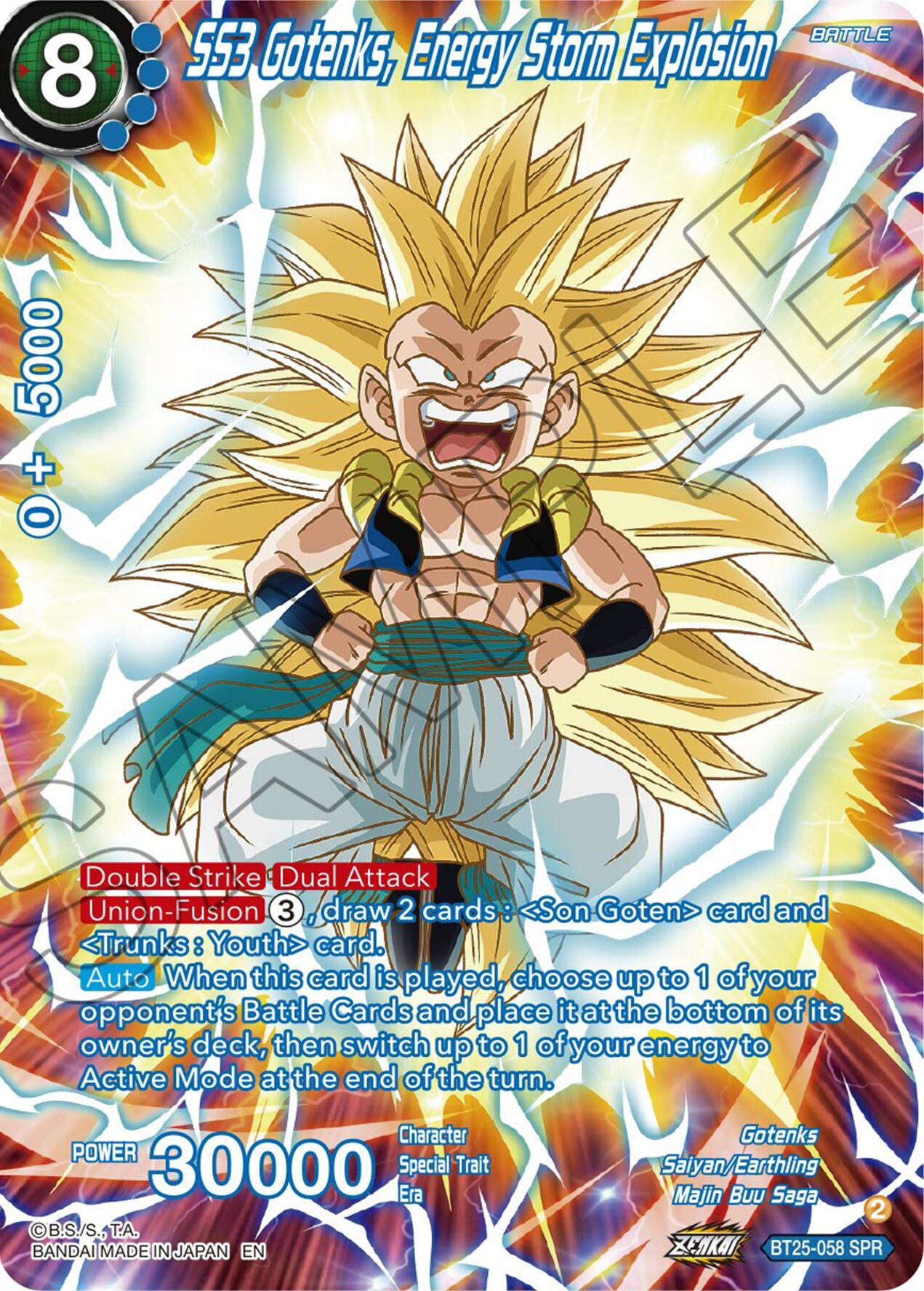 SS3 Gotenks, Energy Storm Explosion (SPR) (BT25-058) [Legend of the Dragon Balls] | Red Riot Games CA