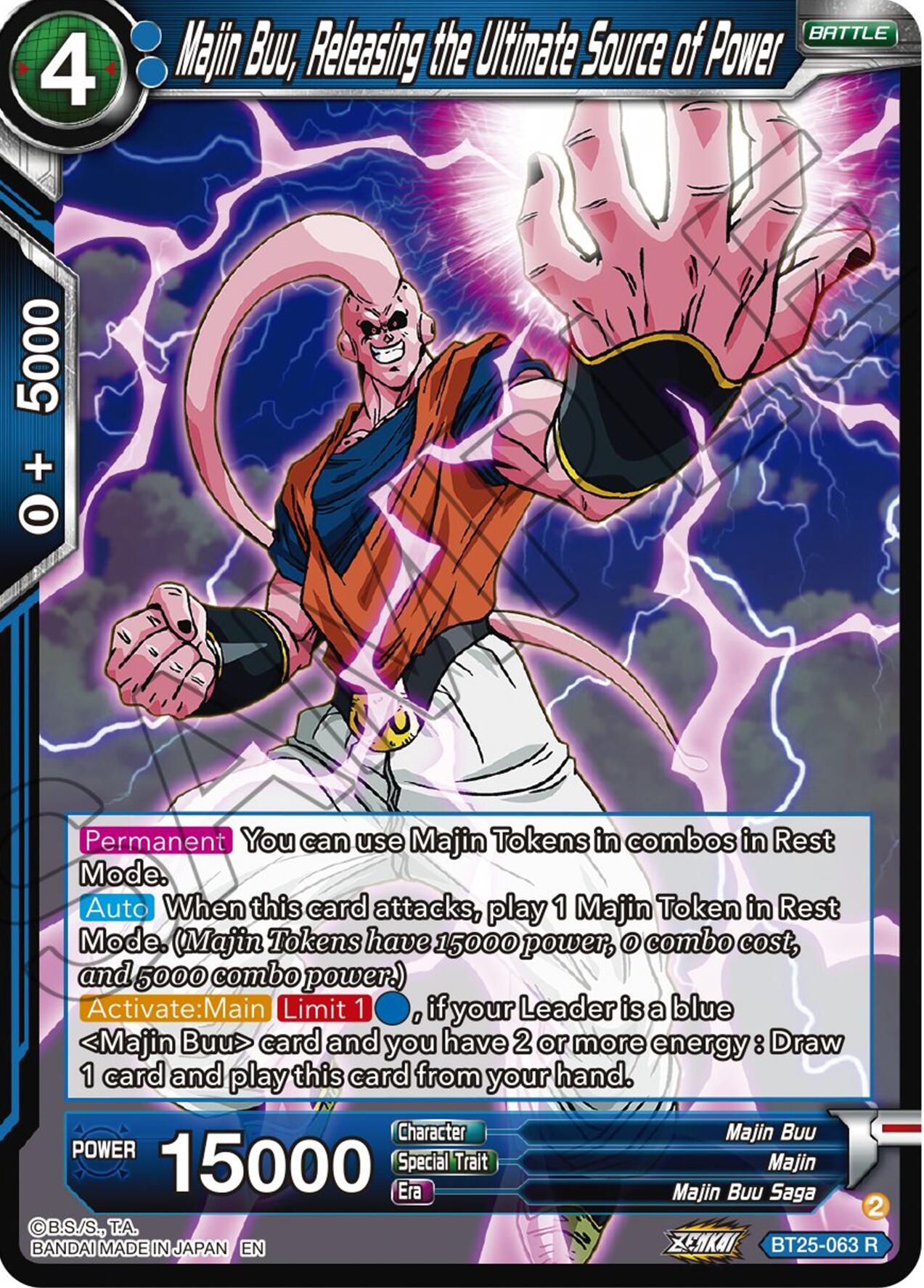 Majin Buu, Releasing the Ultimate Source of Power (BT25-063) [Legend of the Dragon Balls] | Red Riot Games CA