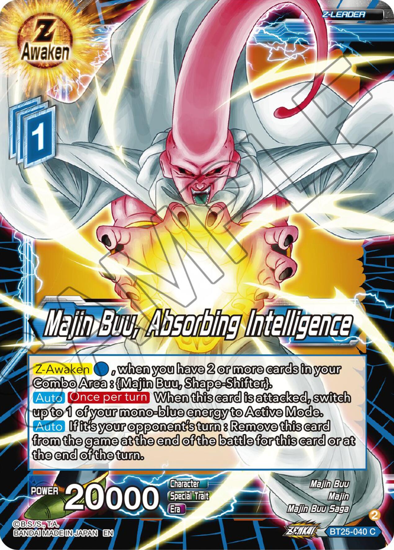 Majin Buu, Absorbing Intelligence (BT25-040) [Legend of the Dragon Balls] | Red Riot Games CA