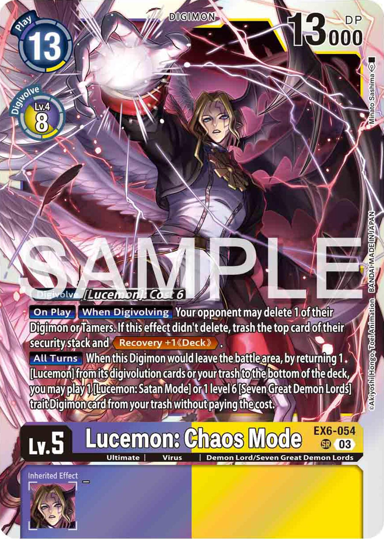 Lucemon: Chaos Mode [EX6-054] [Infernal Ascension] | Red Riot Games CA