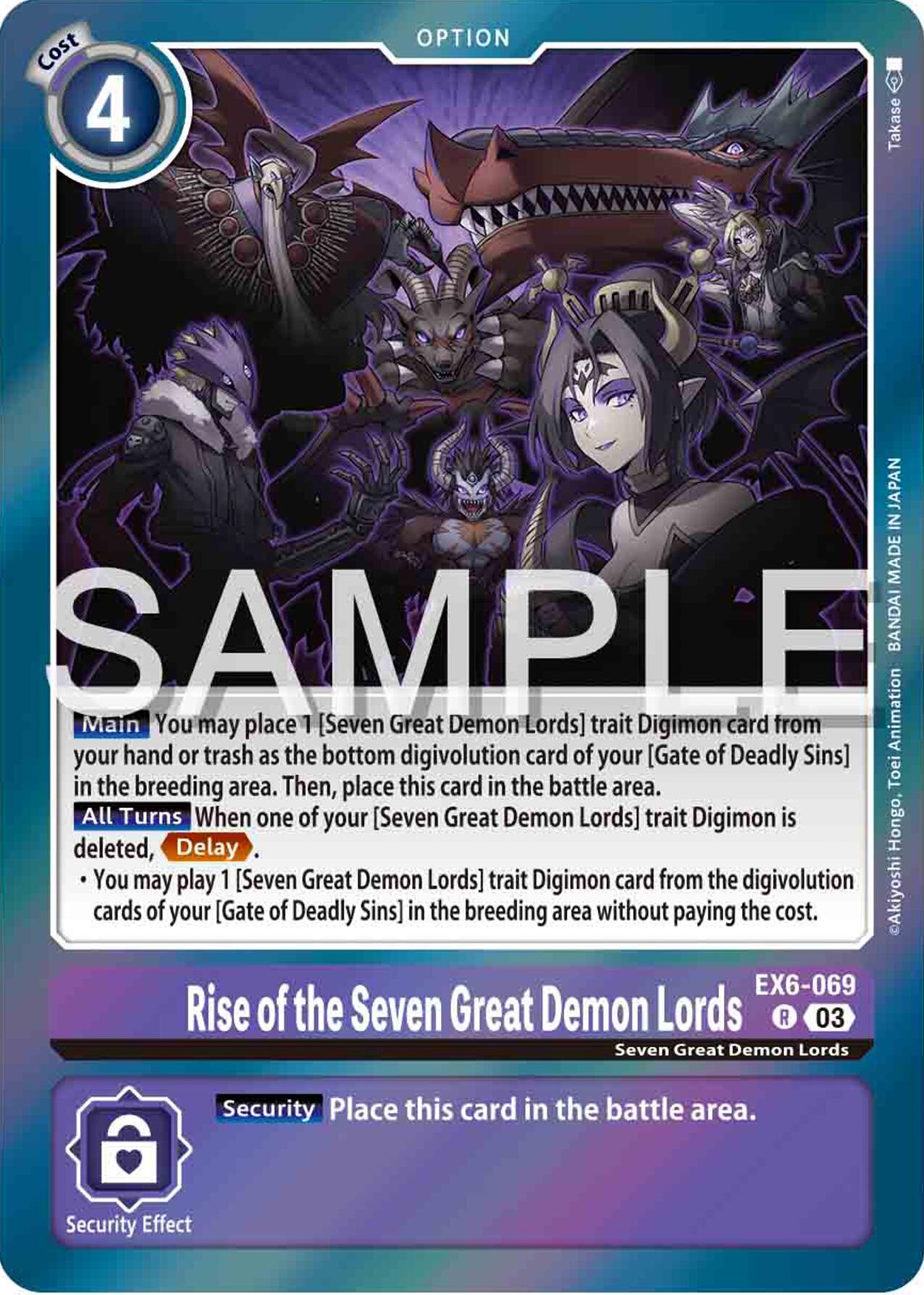 Rise of the Seven Great Demon Lords [EX6-069] [Infernal Ascension] | Red Riot Games CA