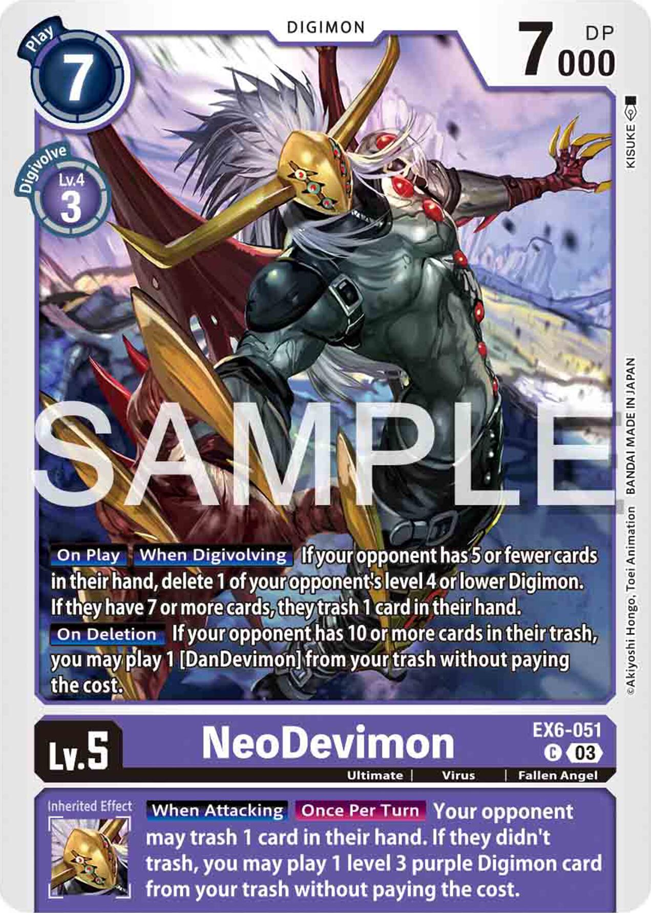 NeoDevimon [EX6-051] [Infernal Ascension] | Red Riot Games CA