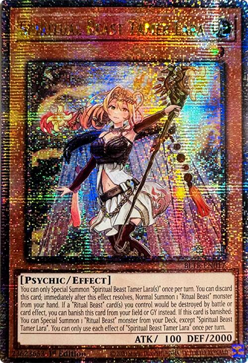 Spiritual Beast Tamer Lara (Quarter Century Secret Rare) [BLTR-EN017] Quarter Century Secret Rare | Red Riot Games CA