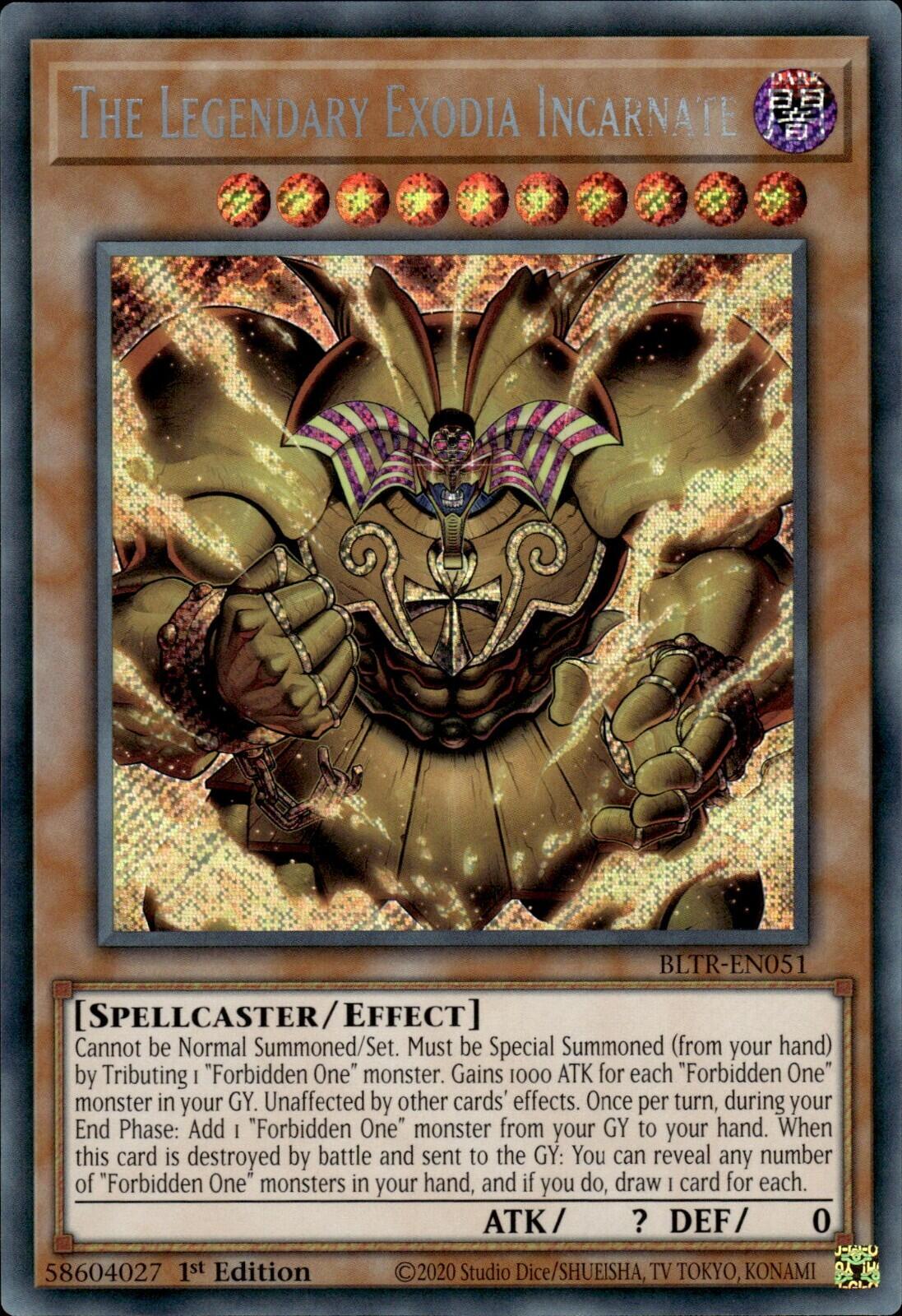 The Legendary Exodia Incarnate [BLTR-EN051] Secret Rare | Red Riot Games CA