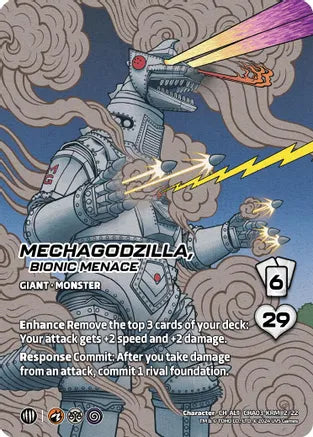Mechagodzilla, Bionic Menace (Alternate Art) - Challenger Series: Godzilla + Mothra | Red Riot Games CA