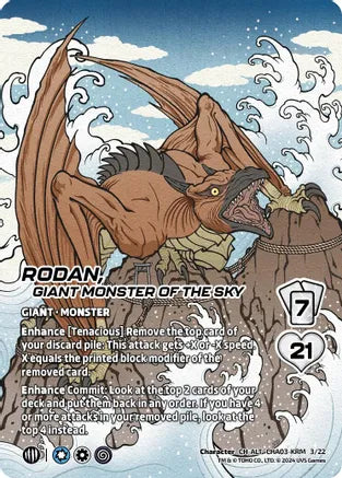 Rodan, Giant Monster of the Sky (Alternate Art) - Challenger Series: Godzilla + Mothra | Red Riot Games CA