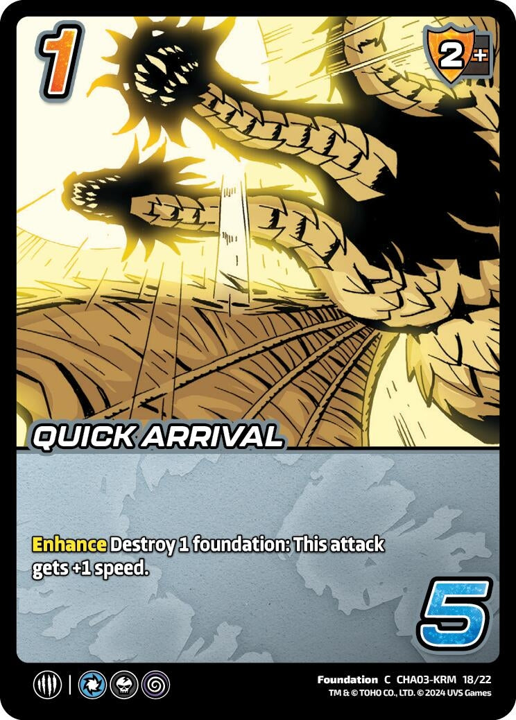 Image for Quick Arrival (CHA03-KRM 18/22)