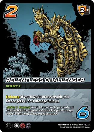 Relentless Challenger - Challenger Series: Godzilla + Mothra | Red Riot Games CA