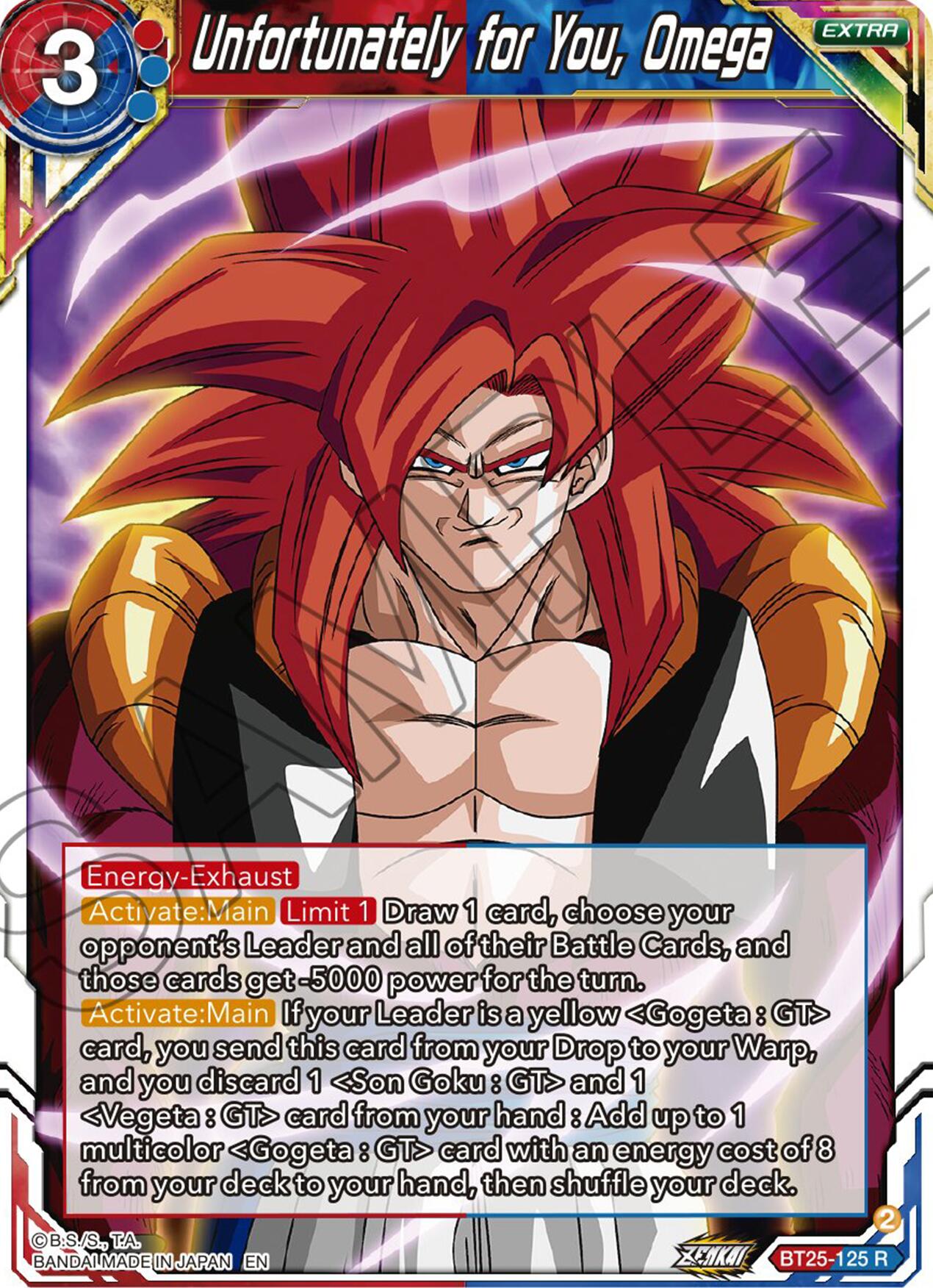 Unfortunately for You, Omega (BT25-125) [Legend of the Dragon Balls] | Red Riot Games CA