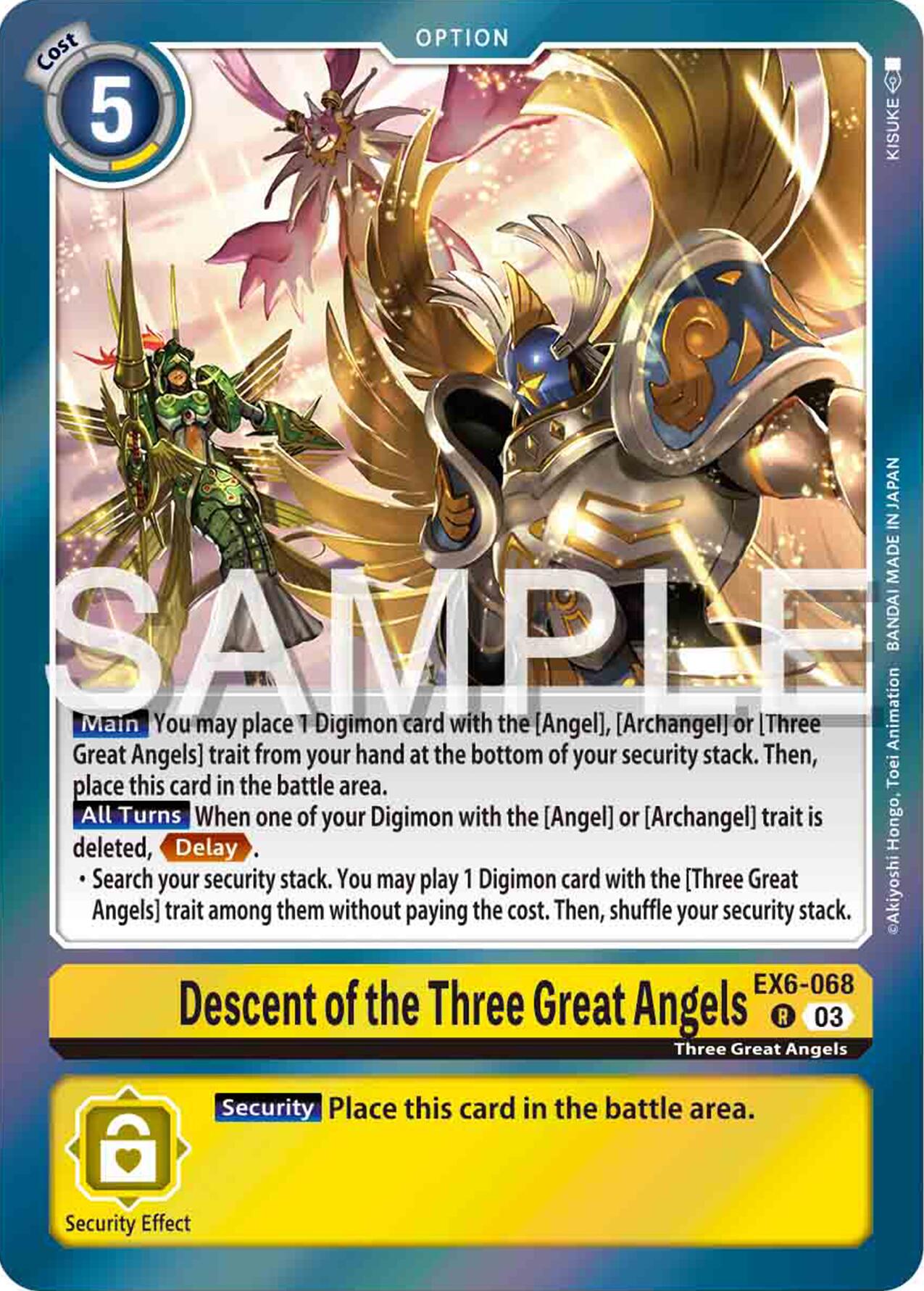 Descent of the Three Great Angels [EX6-068] [Infernal Ascension] | Red Riot Games CA