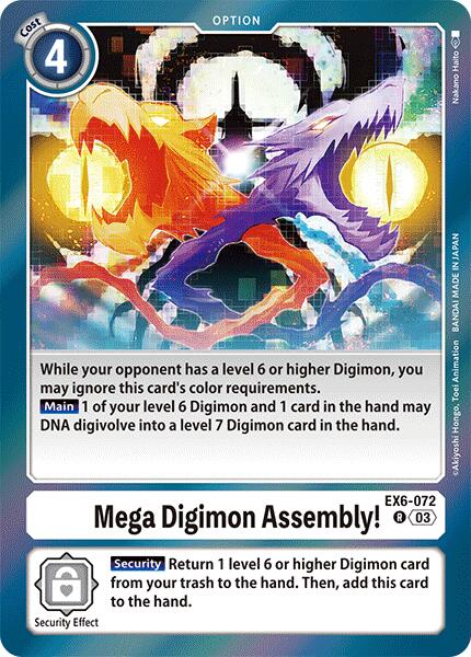 Mega Digimon Assembly! [EX6-072] [Infernal Ascension] | Red Riot Games CA