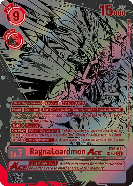 RagnaLoardmon ACE [EX6-011] (Textured) [Infernal Ascension] | Red Riot Games CA