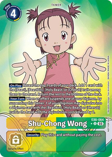 Shu-Chong Wong [EX6-064] (Box Promotion Pack: Infernal Ascension) [Infernal Ascension] | Red Riot Games CA