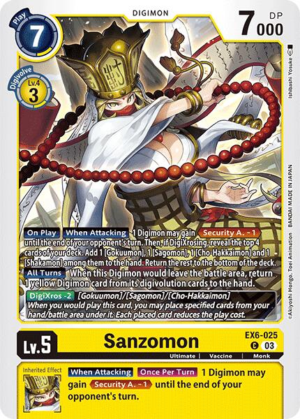 Sanzomon [EX6-025] [Infernal Ascension] | Red Riot Games CA