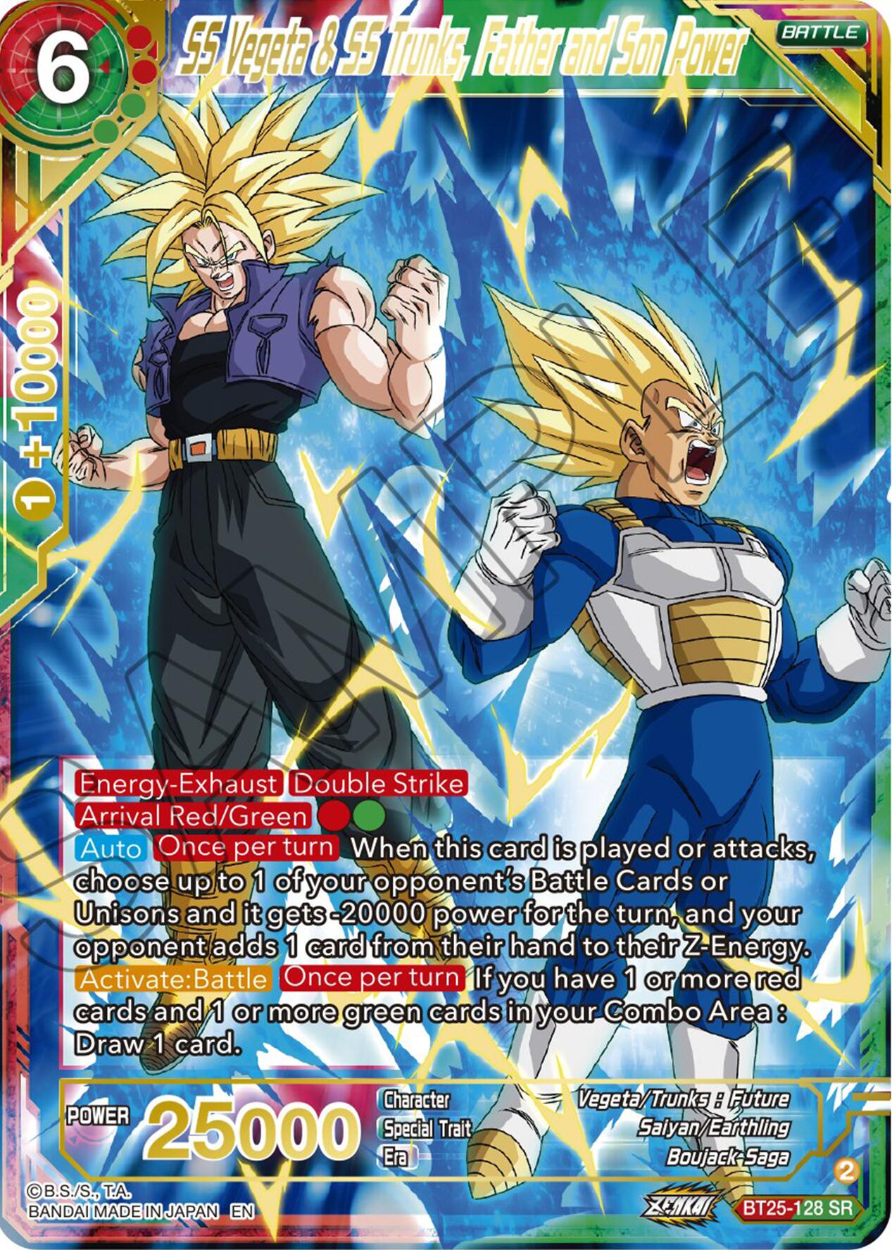 SS Vegeta & SS Trunks, Father and Son Power (BT25-128) [Legend of the Dragon Balls] | Red Riot Games CA