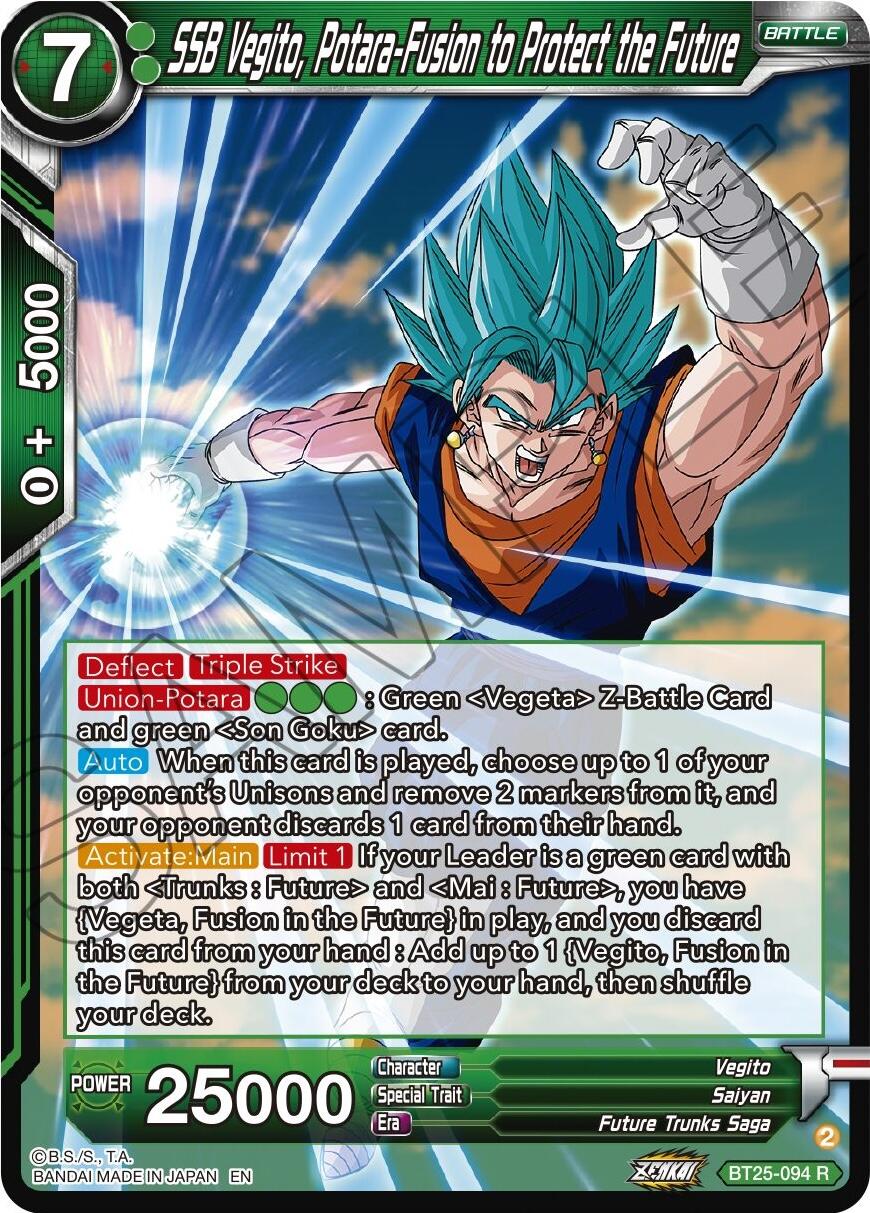 SSB Vegito, Potara-Fusion to Protect the Future (BT25-094) [Legend of the Dragon Balls] | Red Riot Games CA