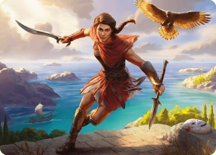 Kassandra, Eagle Bearer Art Card [Assassin's Creed Art Series] | Red Riot Games CA