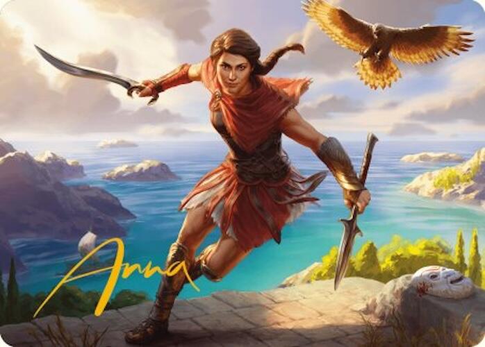 Kassandra, Eagle Bearer Art Card (Gold-Stamped Signature) [Assassin's Creed Art Series] | Red Riot Games CA