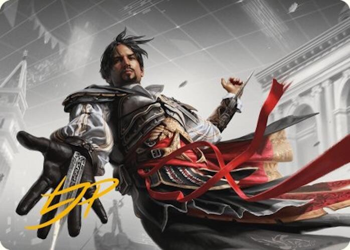 Ezio Auditore da Firenze Art Card (Gold-Stamped Signature) [Assassin's Creed Art Series] | Red Riot Games CA