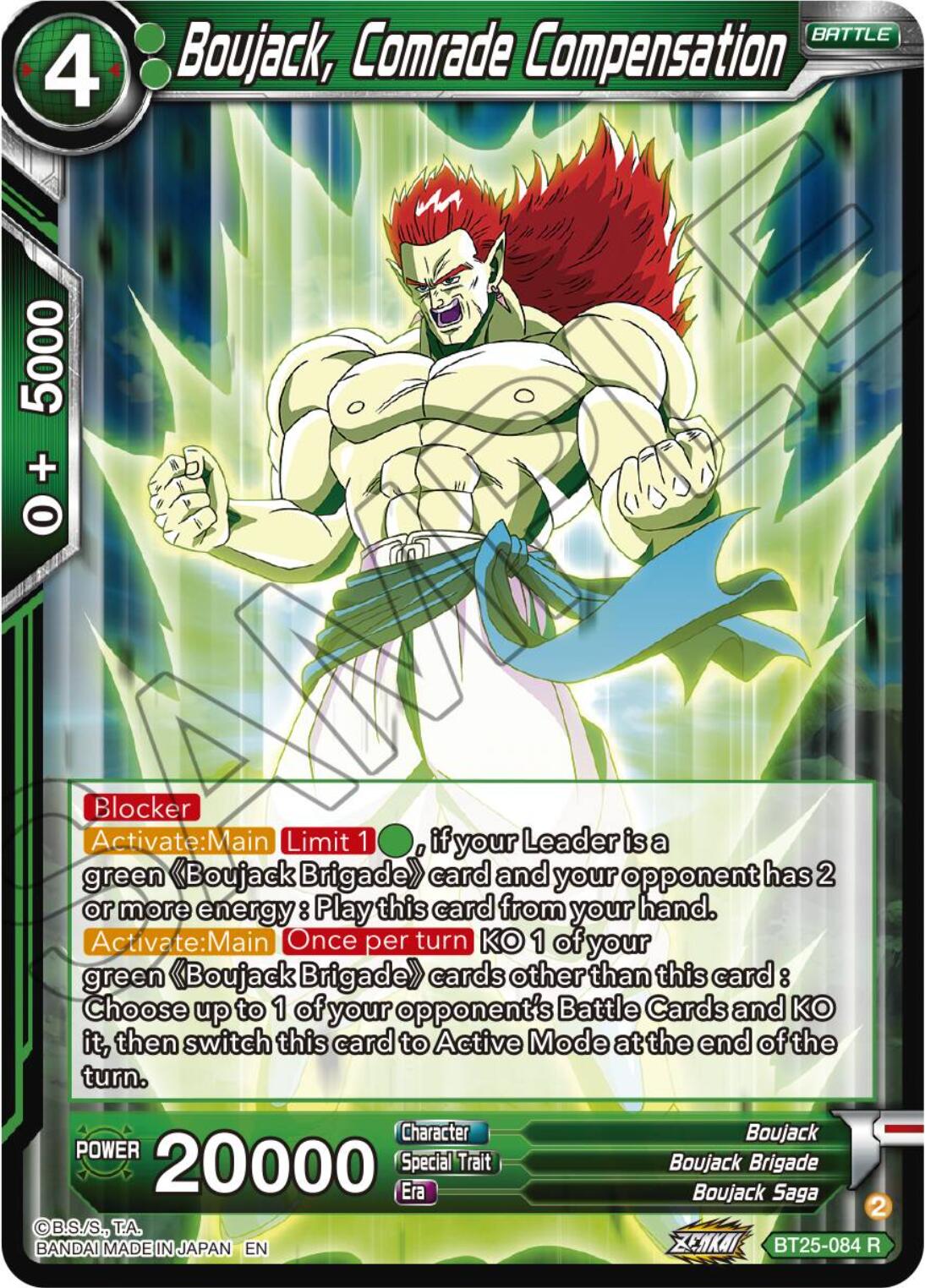 Boujack, Comrade Compensation (BT25-084) [Legend of the Dragon Balls] | Red Riot Games CA