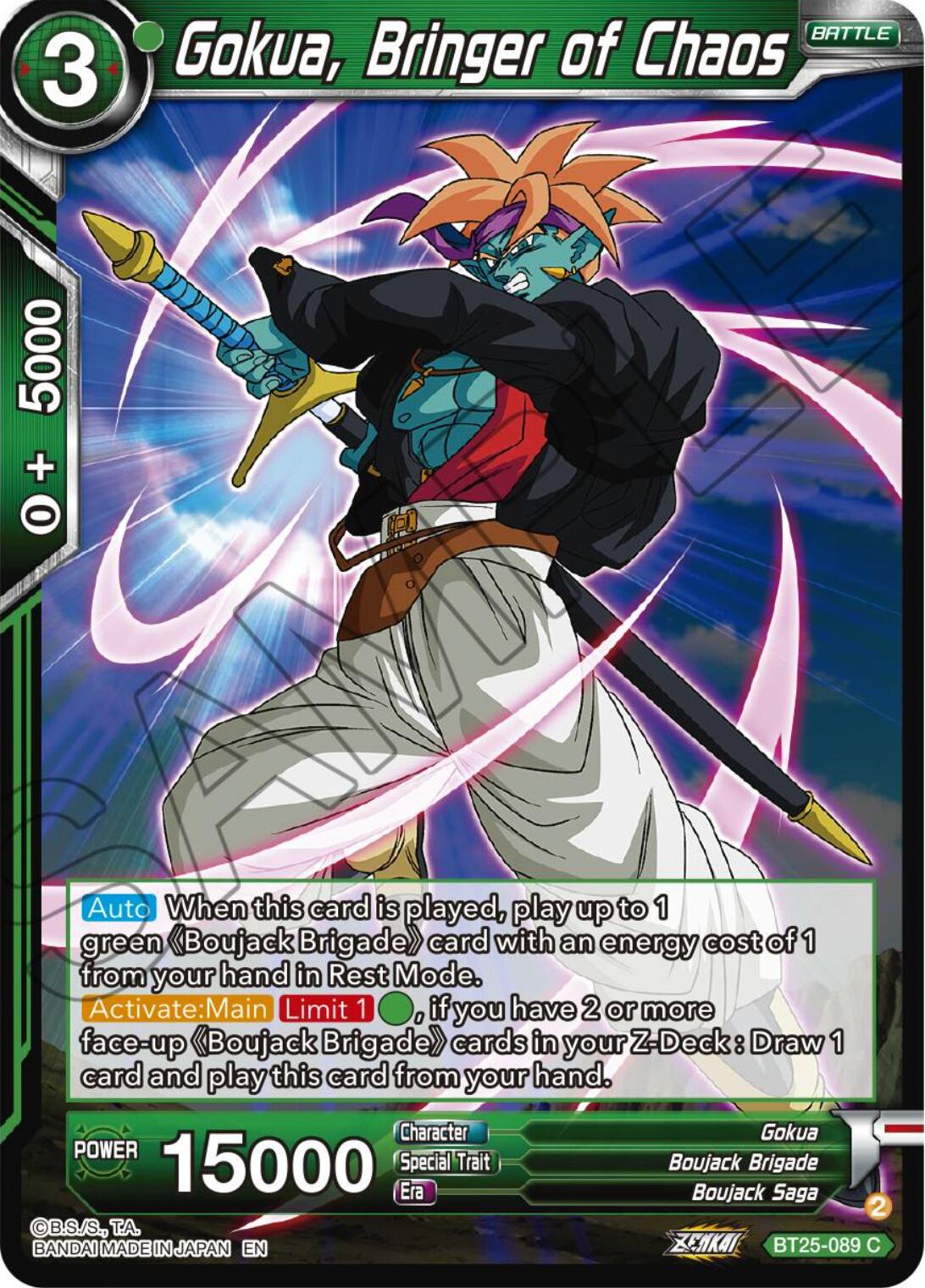 Gokua, Bringer of Chaos (BT25-089) [Legend of the Dragon Balls] | Red Riot Games CA